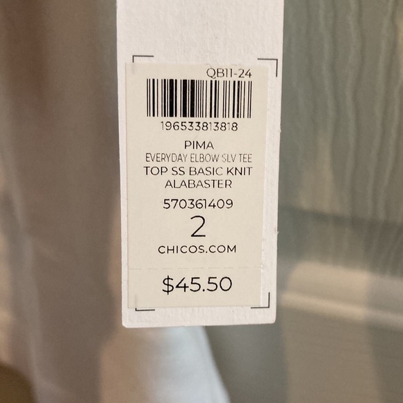 NWT Chico’s white shirt - Picture 4 of 5